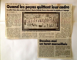 article paru dans "le Matin" quotidien fribourgeois, qui décrit la poya funèbre