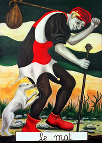 peinture du tarot le mat