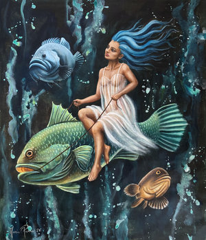 Amazone, 60x73 cm