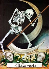 peinture du tarot "la mort"