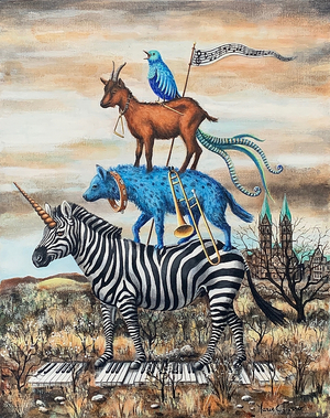 Les musiciens de Brême II, 40x50cm